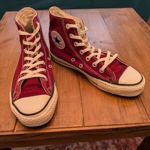 Red High-Top Sneakers